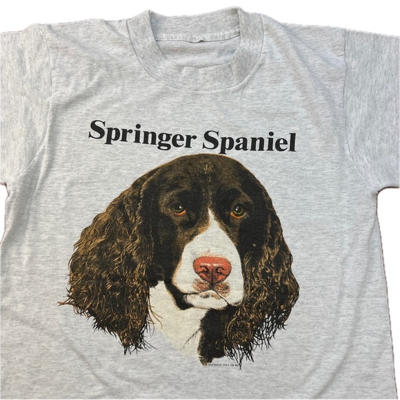 80s Springer Spaniel Single Stitch Tee - Picture 3 of 6